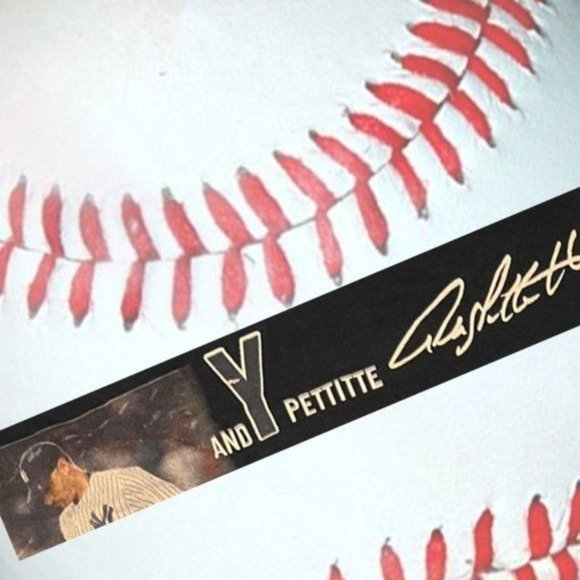 New York Yankees Members Signatures Mlb Andy Pettitte Mariano Rivera Tee shirt - Picture 10 of 11